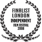 Photo of logo for the Finalist for the London Independent Film Festival 2008 for the screenplay "There's No Place Like "A Home"" The Movie by Frank Rogala.